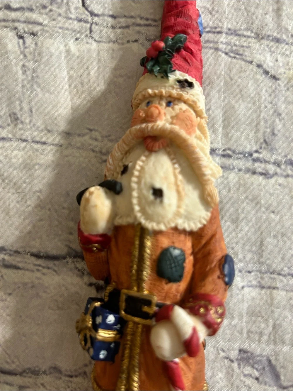 VINTAGE FOLK ART PENCIL SANTA HOBO PANTS CHRISTMAS TREE & MORE FIGURINE